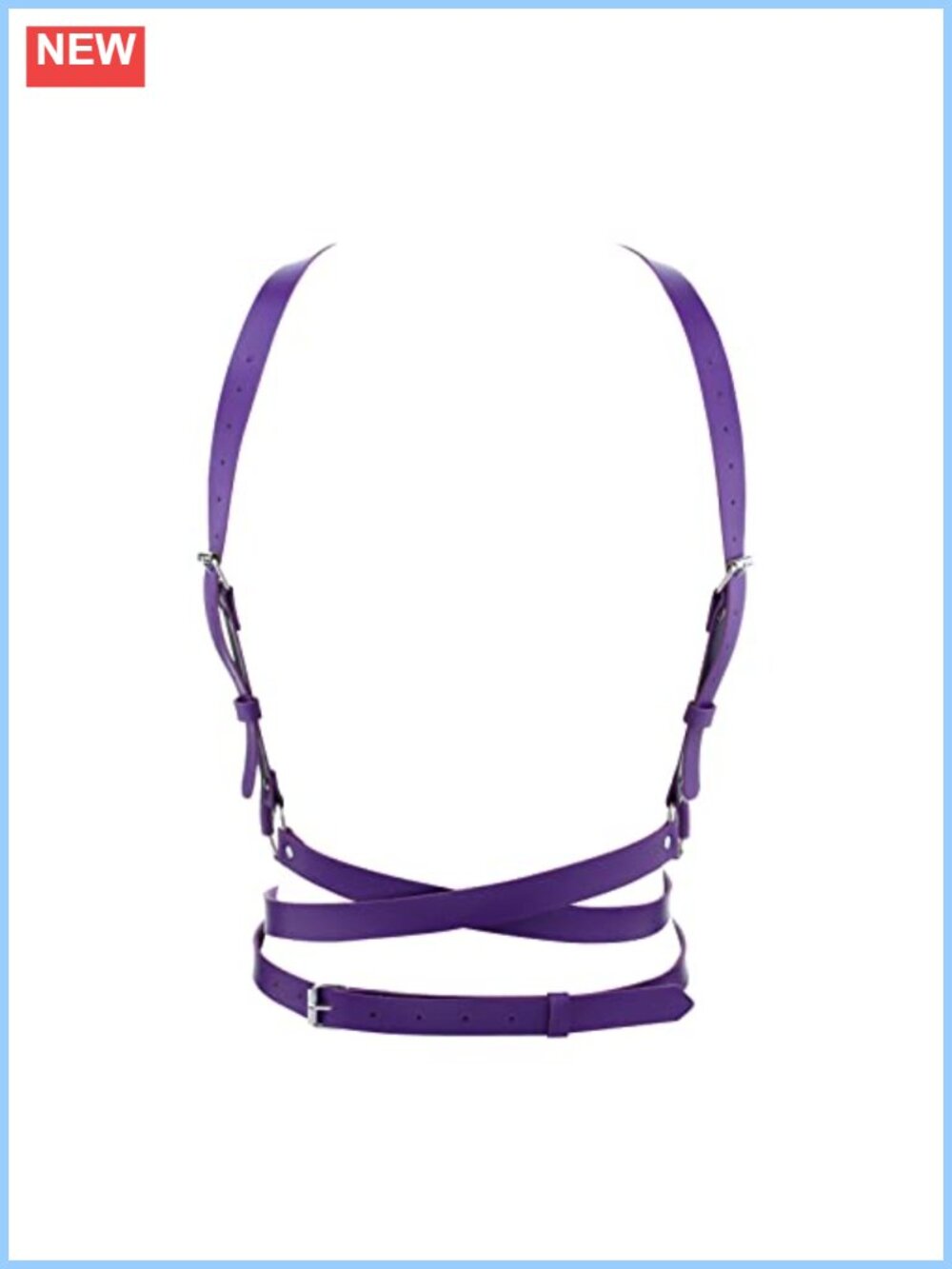 Faux Leather Punk Waist Harness Belt Adjustable Body Strap